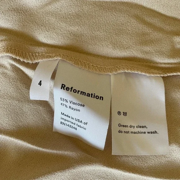 Reformation Verbena Maxi Dress Off Shoulder Sz 4 - Picture 9 of 11